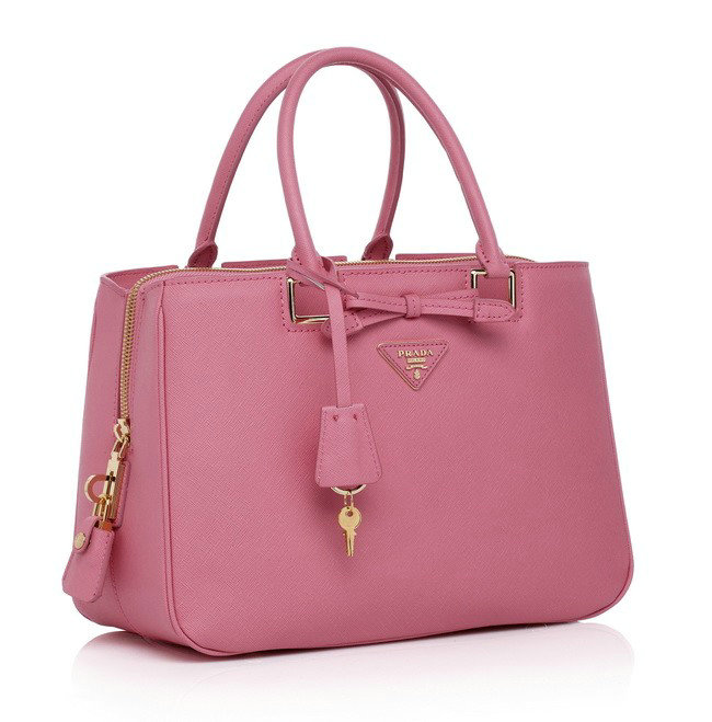 2014 Prada saffiano calfskin tote BN2244 pink - Click Image to Close